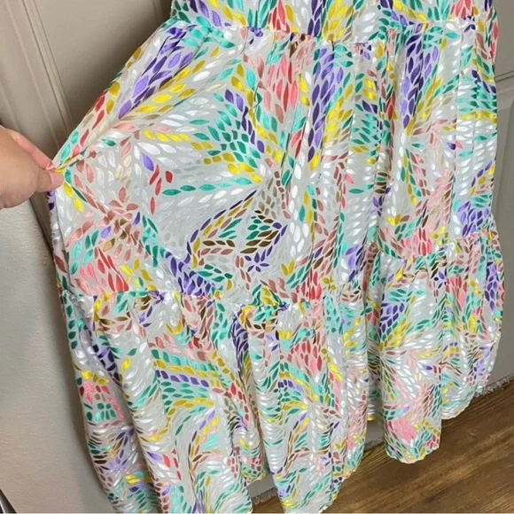 C/MEO Collective Multicolored Ruffled Tiered Maxi Sundress - Picture 5 of 6